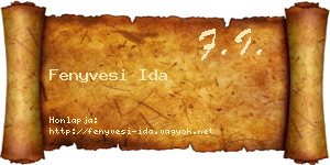 Fenyvesi Ida névjegykártya